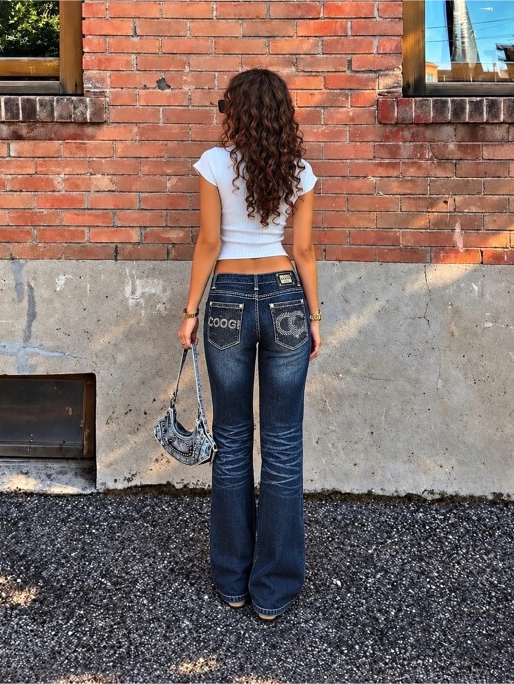 Vintage COOGI Rhinestone Bootcut Jeans